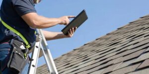 Professional roof inspection at Fort Collins, CO residential home